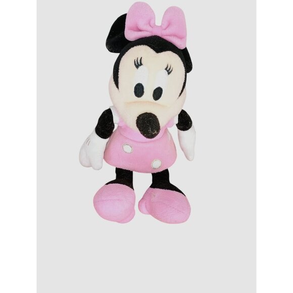 Disney Minnie Mouse Plush Toy Pink Dress 10" Stuffed‎ Animal Doll For Kids - Picture 1 of 5